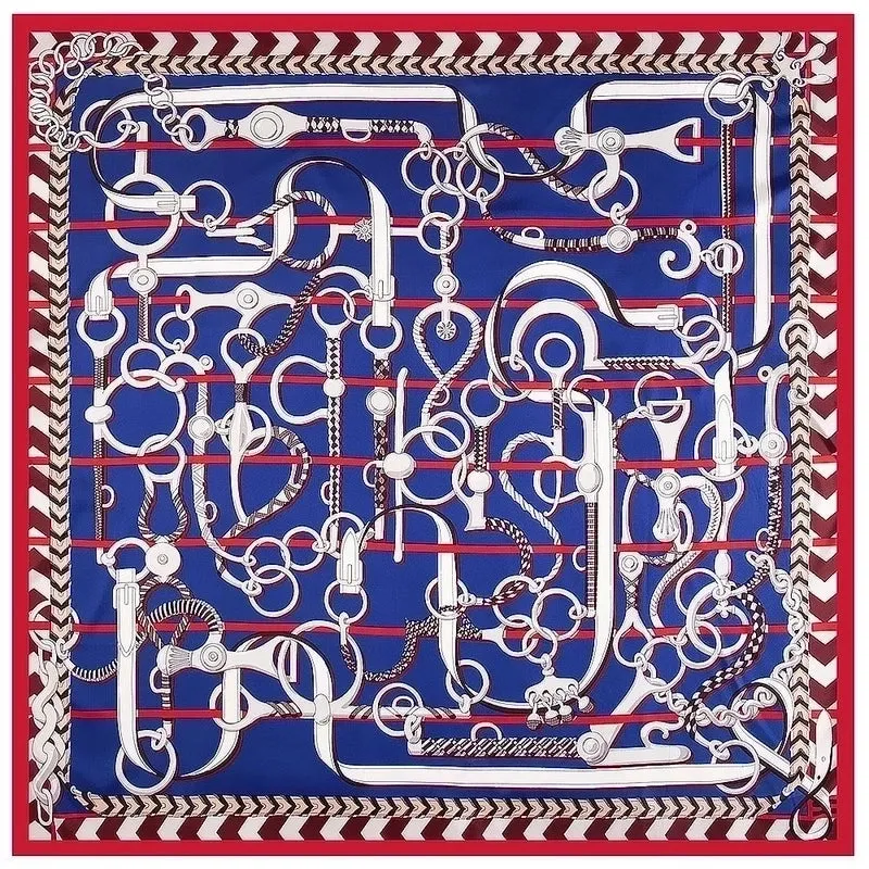 130cm Flower Carriage Twill Large Square Scarf Scarf Sunscreen Shawl Wholesale