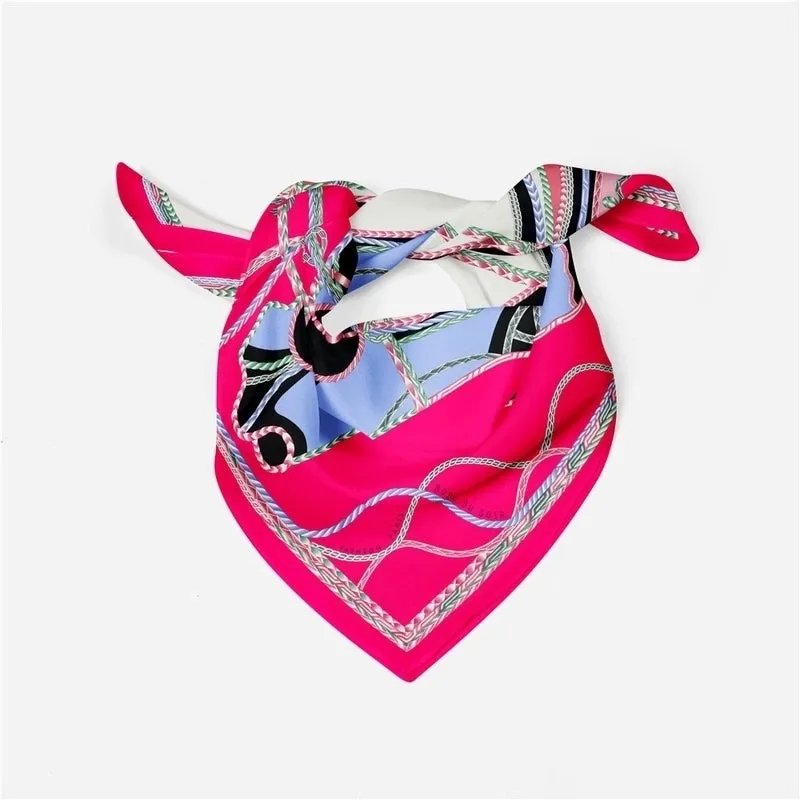 53cm New Style Carriage Chain Ladies Twill Decorative Small Square Scarf