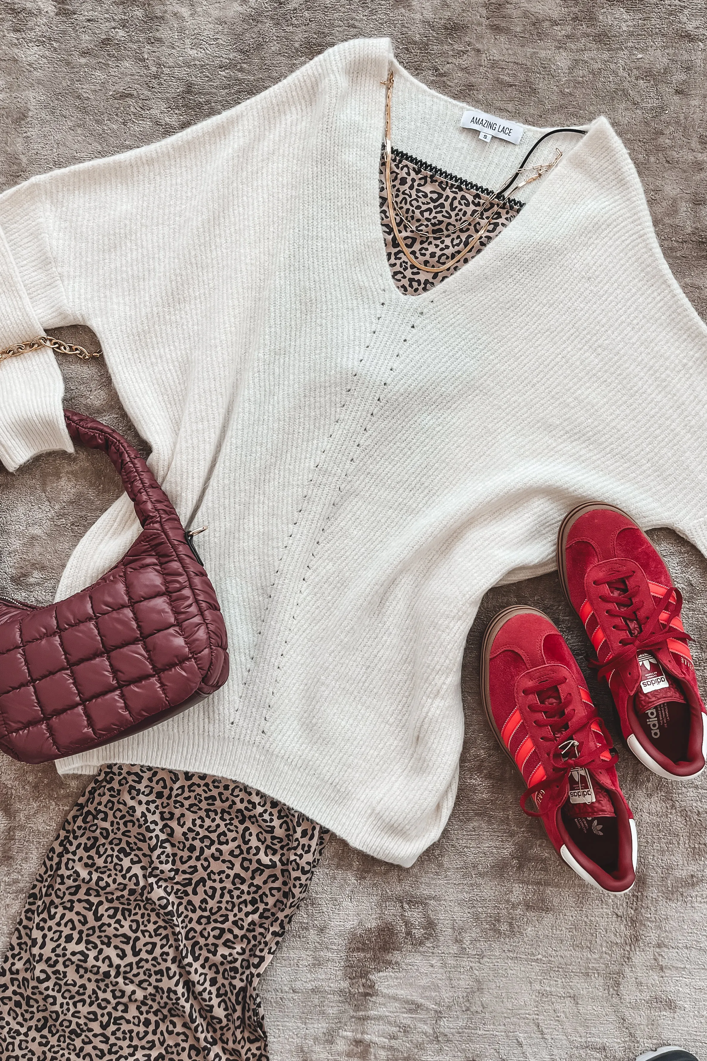 A Weekend In The Mountains Oversized Stockholm Sweater Top