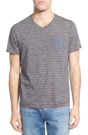 'Aaron' Short Sleeve V-Neck Pocket T-Shirt