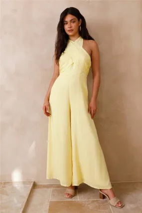 All Around You Jumpsuit Yellow