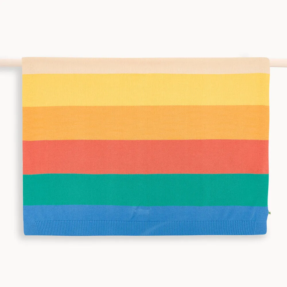 Bobby - Rainbow Stripe baby blanket