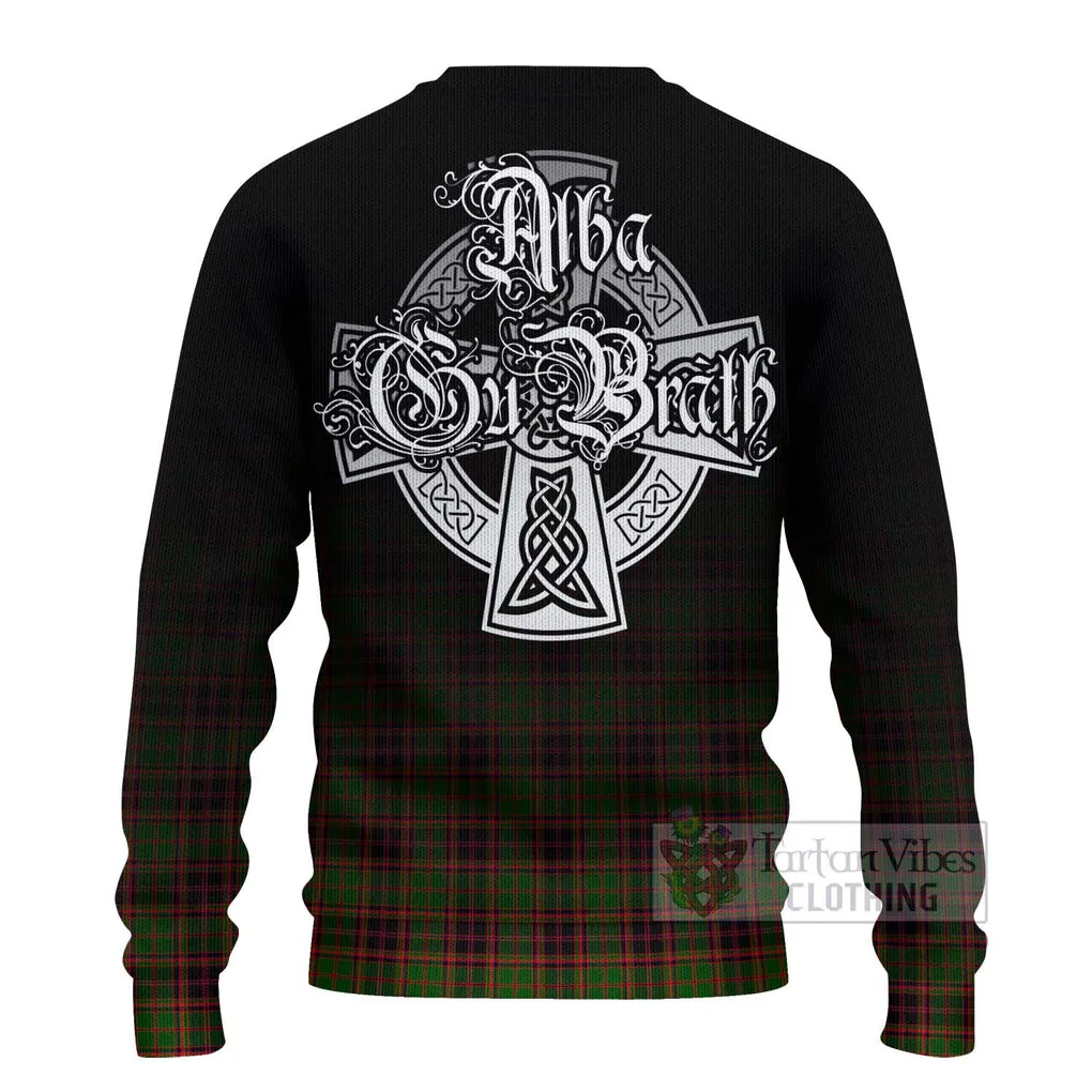 Buchan Tartan Ugly Sweater Featuring Alba Gu Brath Family Crest Celtic Inspired