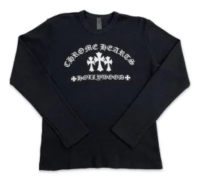 Chrome Hearts Hollywood Cross Thermal Crewneck Black