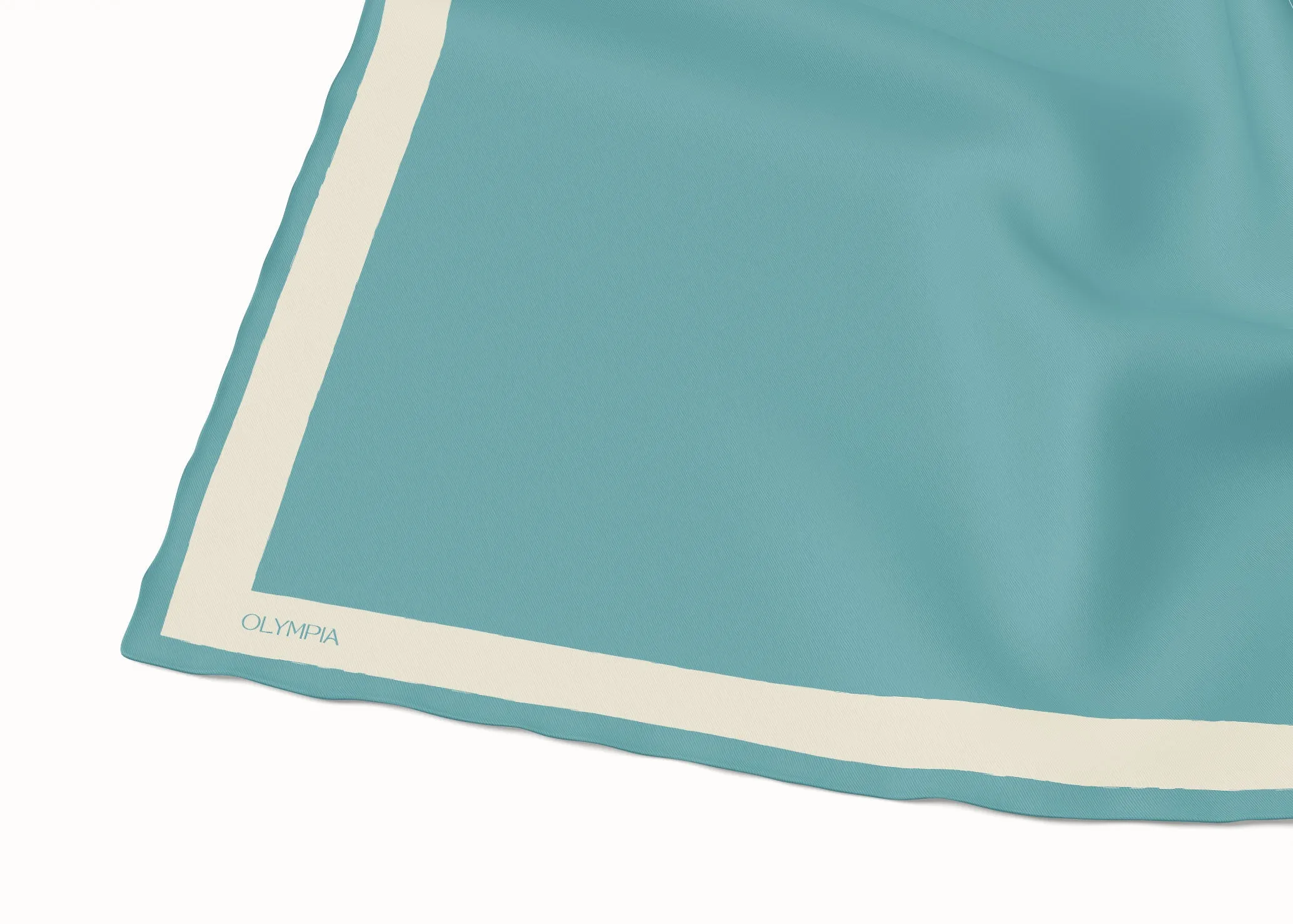 Dimity Lagoon Silk Scarf - 89x89cm