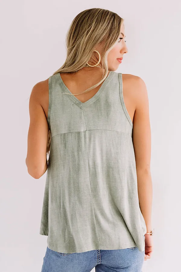 Easy Street Mineral Wash Tank in Sage