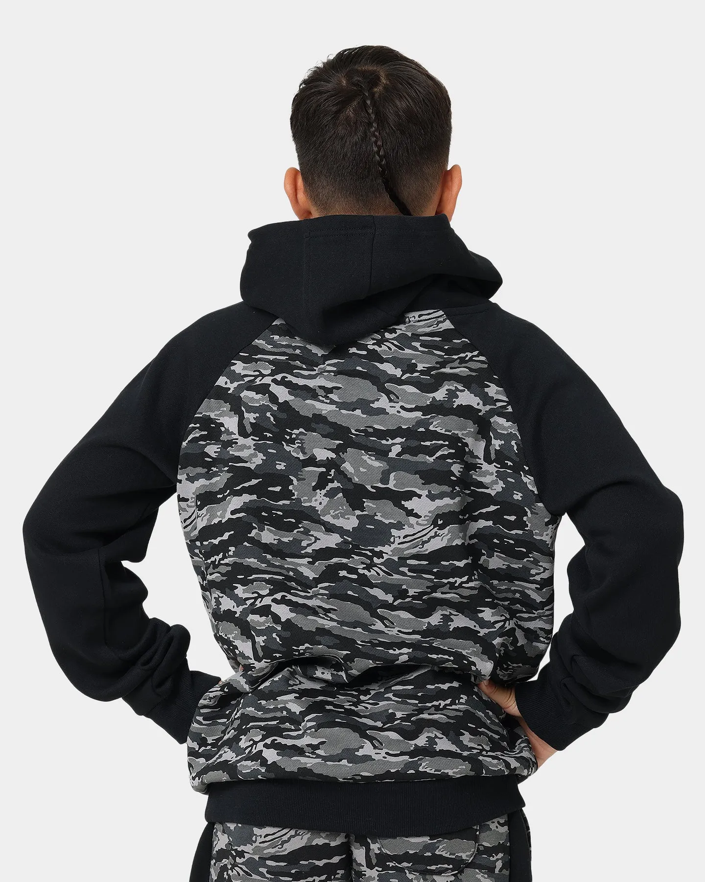 Ellesse Kids' Cervino Junior Overhead Hoodie Camo/Black