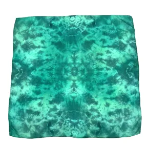 Emerald Green Silk Bandana Scarf