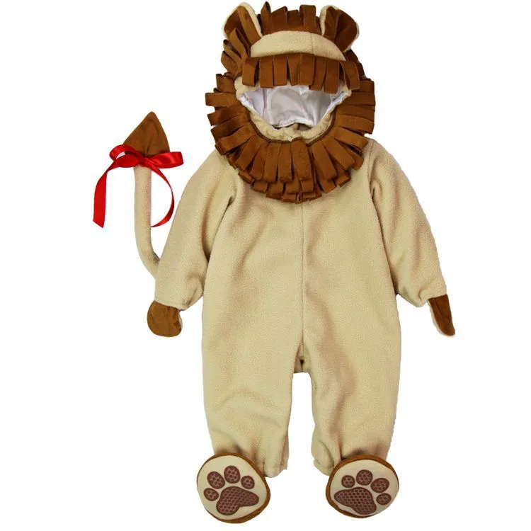 Fancydresswale  baby Photography Props Lion Animal Costume Jumpsuit Halloween Cosplay Costume(6 Months -24 Months))