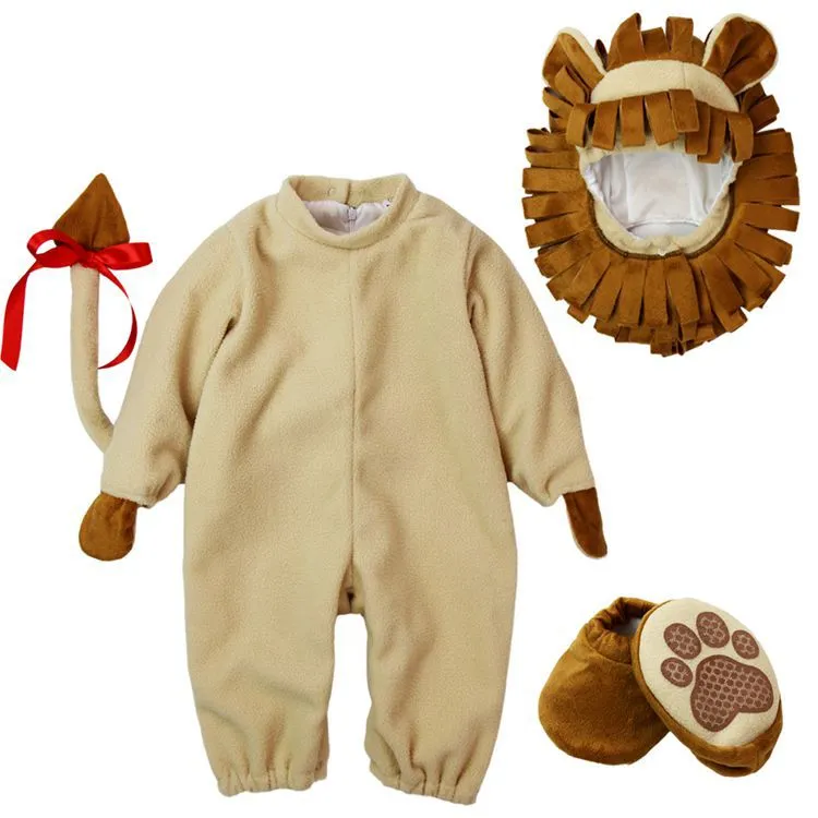 Fancydresswale  baby Photography Props Lion Animal Costume Jumpsuit Halloween Cosplay Costume(6 Months -24 Months))