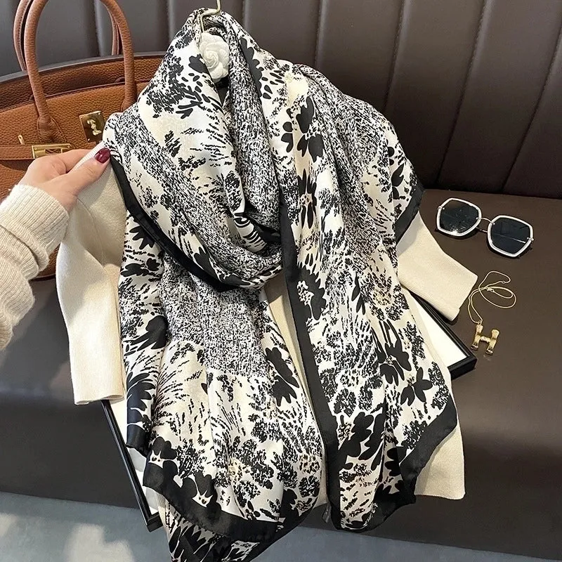 Fashion Silk  Scarf (707 Main Color)  Nhcj0164-707 Main Color