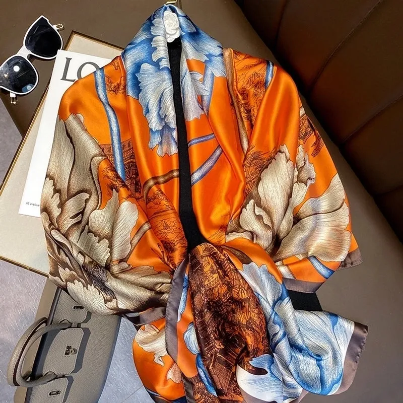 Fashion Silk  Scarf (707 Main Color)  Nhcj0164-707 Main Color