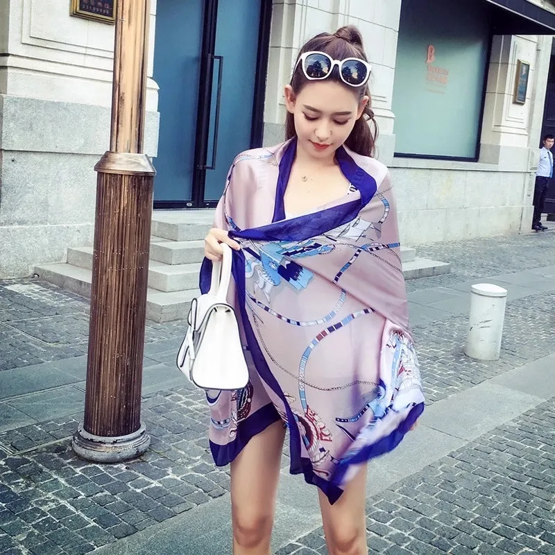 Fashion Silk  Scarf (707 Main Color)  Nhcj0164-707 Main Color
