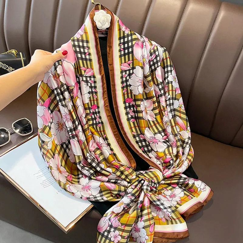 Fashion Silk  Scarf (707 Main Color)  Nhcj0164-707 Main Color