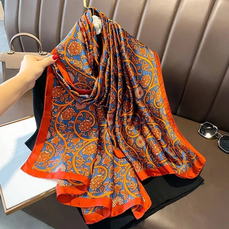 Fashion Silk  Scarf (707 Main Color)  Nhcj0164-707 Main Color