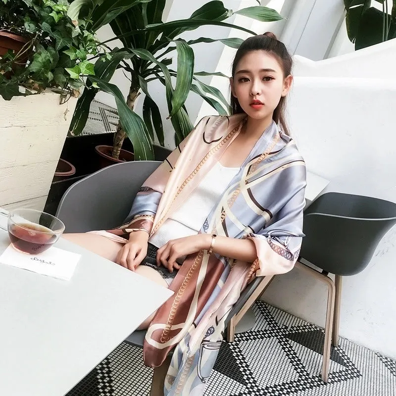 Fashion Silk  Scarf (707 Main Color)  Nhcj0164-707 Main Color