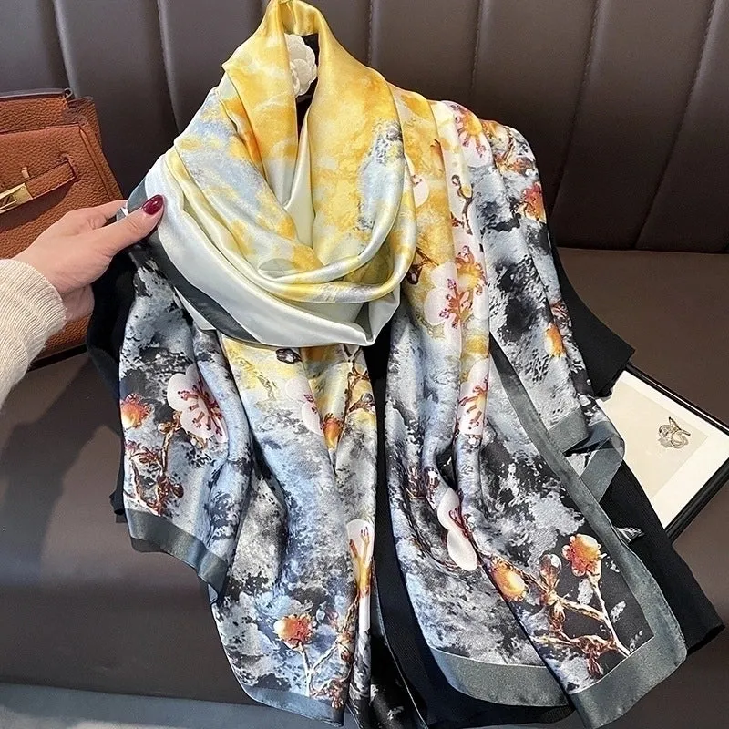 Fashion Silk  Scarf (707 Main Color)  Nhcj0164-707 Main Color