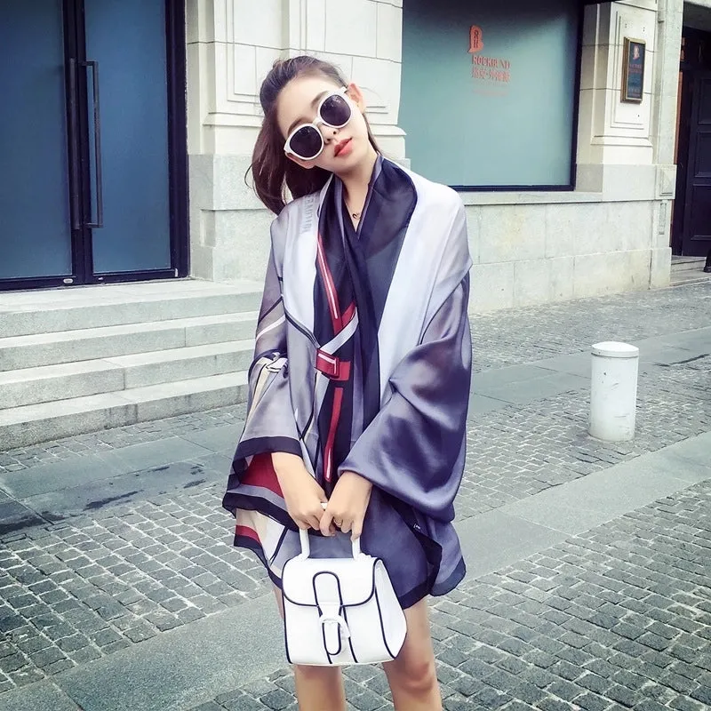 Fashion Silk  Scarf (707 Main Color)  Nhcj0164-707 Main Color