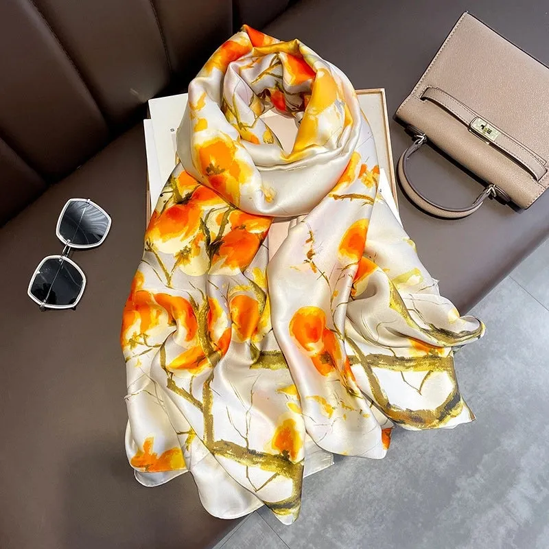 Fashion Silk  Scarf (707 Main Color)  Nhcj0164-707 Main Color