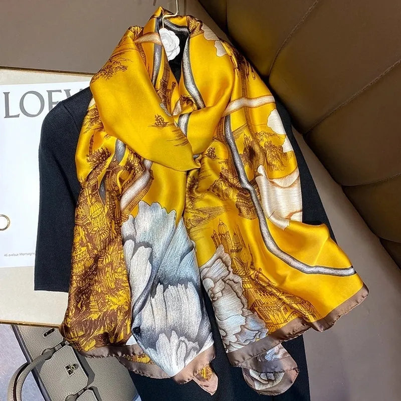 Fashion Silk  Scarf (707 Main Color)  Nhcj0164-707 Main Color