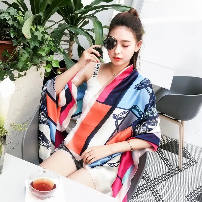 Fashion Silk  Scarf (707 Main Color)  Nhcj0164-707 Main Color
