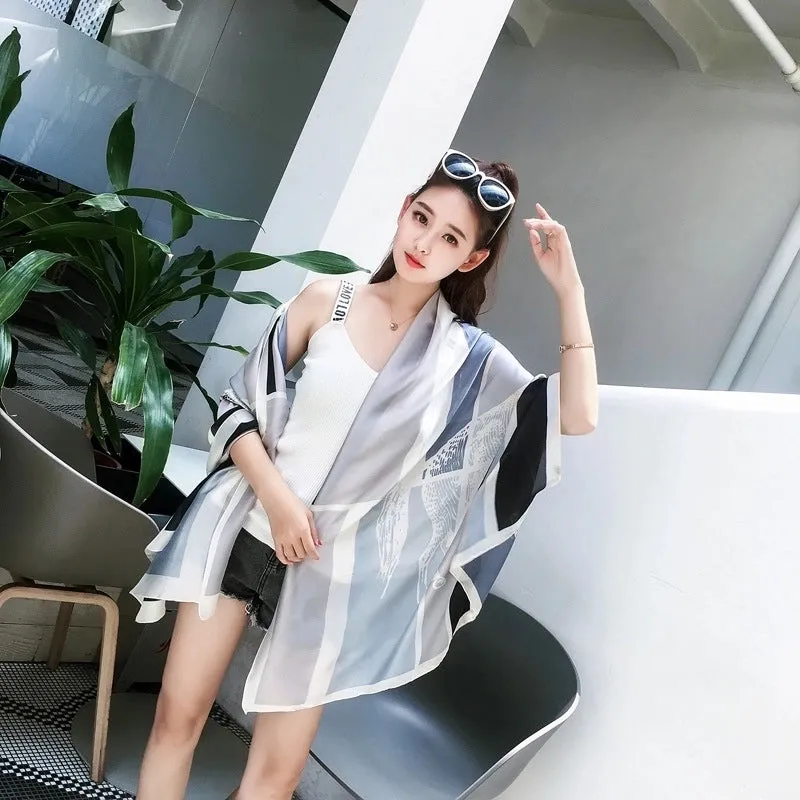 Fashion Silk  Scarf (707 Main Color)  Nhcj0164-707 Main Color