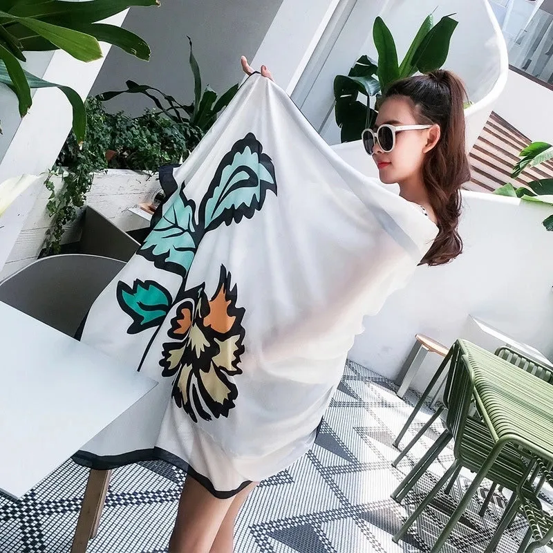 Fashion Silk  Scarf (707 Main Color)  Nhcj0164-707 Main Color