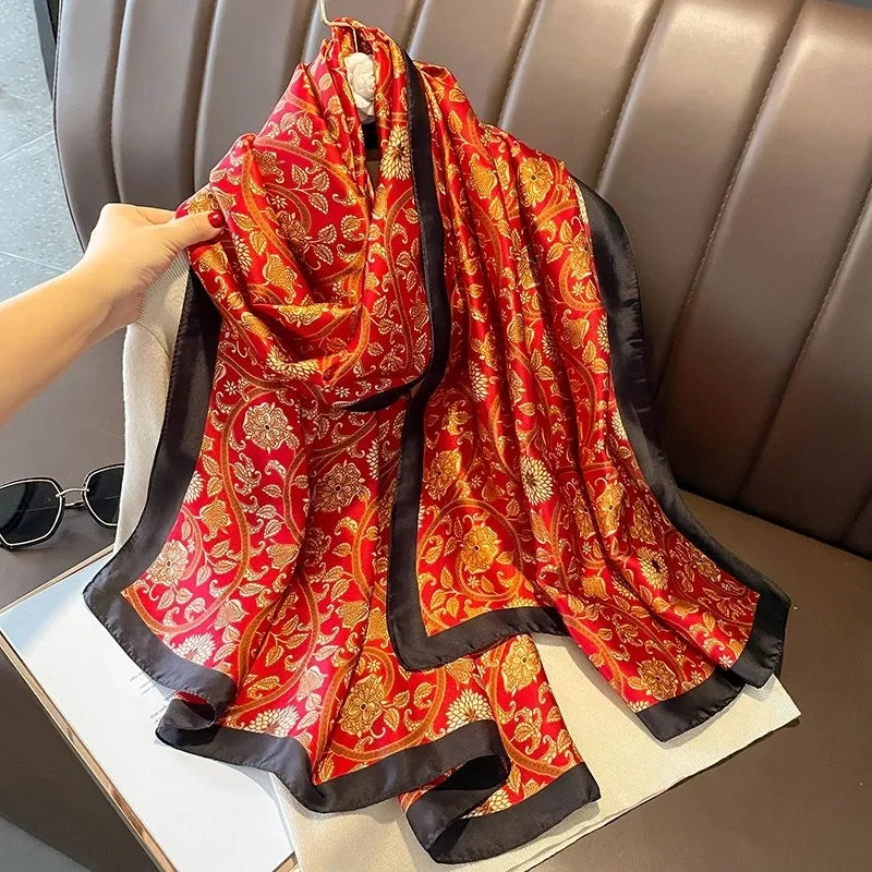 Fashion Silk  Scarf (707 Main Color)  Nhcj0164-707 Main Color