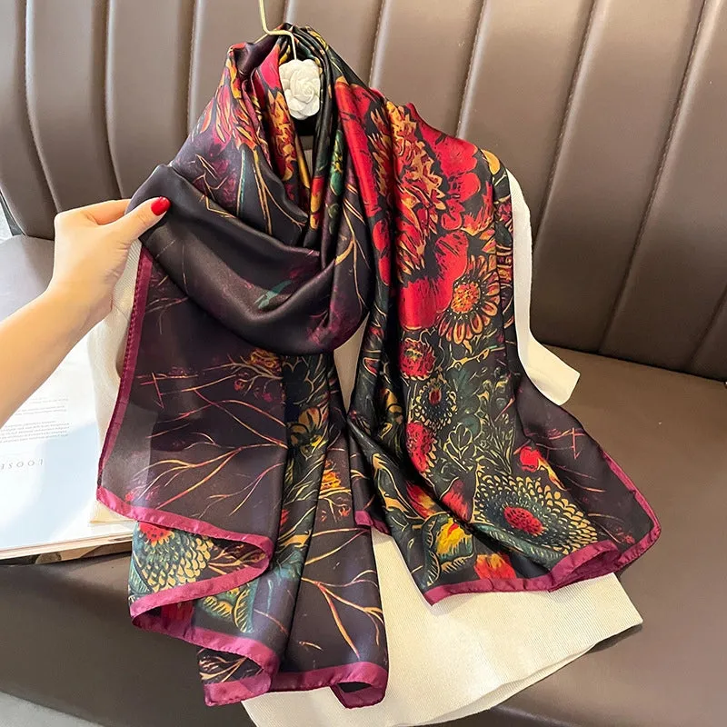 Fashion Silk  Scarf (707 Main Color)  Nhcj0164-707 Main Color