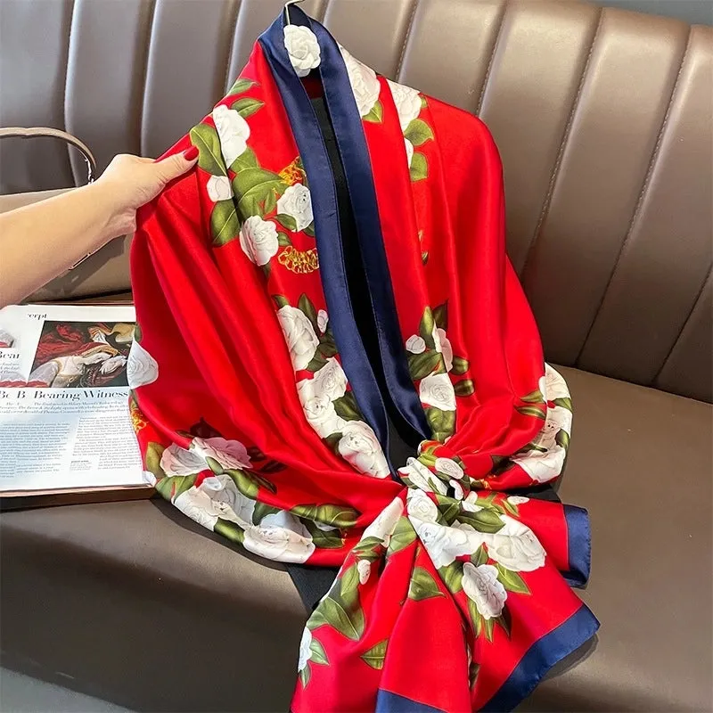 Fashion Silk  Scarf (707 Main Color)  Nhcj0164-707 Main Color