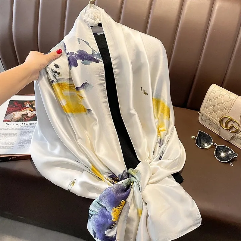Fashion Silk  Scarf (707 Main Color)  Nhcj0164-707 Main Color