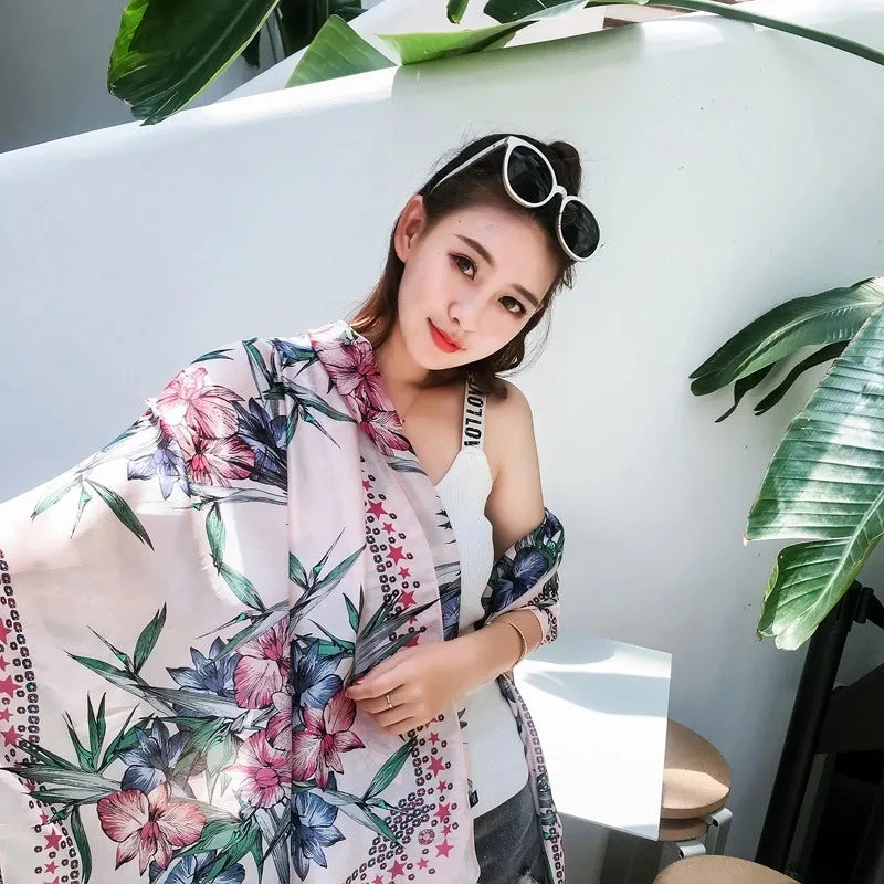 Fashion Silk  Scarf (707 Main Color)  Nhcj0164-707 Main Color