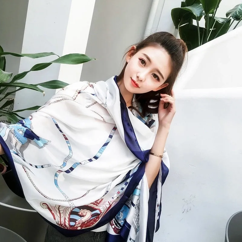 Fashion Silk  Scarf (707 Main Color)  Nhcj0164-707 Main Color