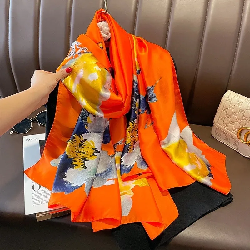 Fashion Silk  Scarf (707 Main Color)  Nhcj0164-707 Main Color