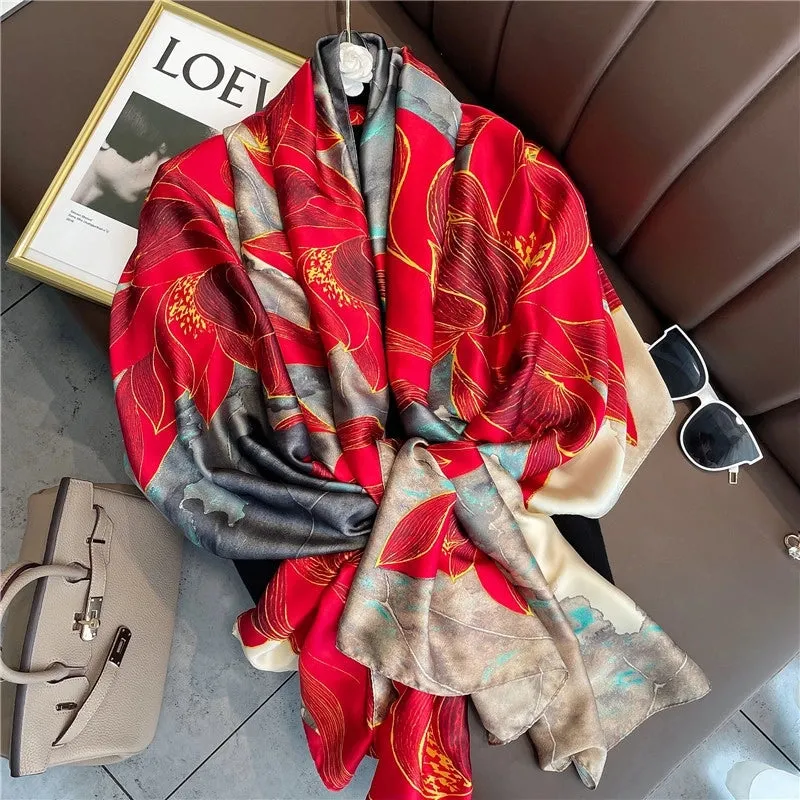 Fashion Silk  Scarf (707 Main Color)  Nhcj0164-707 Main Color