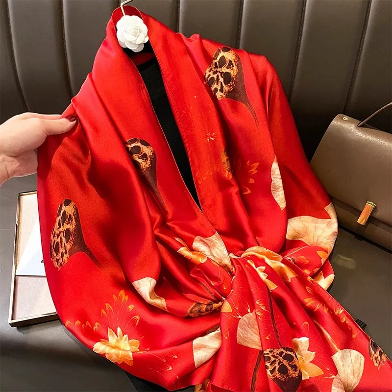 Fashion Silk  Scarf (707 Main Color)  Nhcj0164-707 Main Color