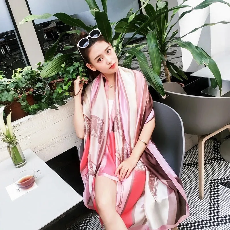 Fashion Silk  Scarf (707 Main Color)  Nhcj0164-707 Main Color
