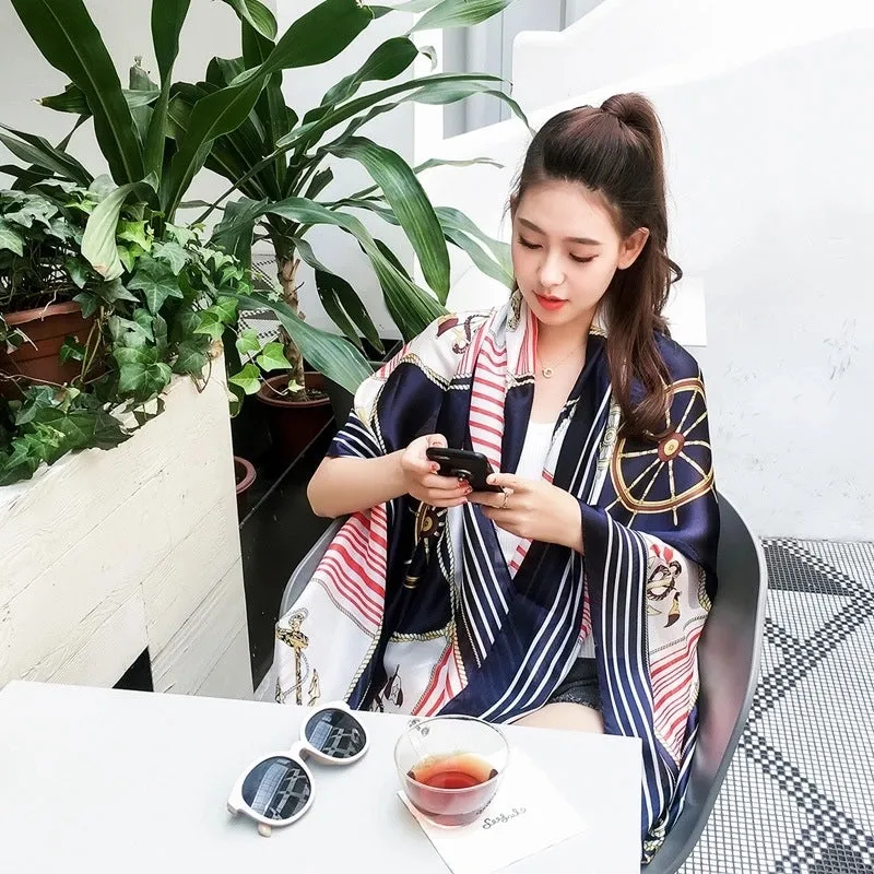Fashion Silk  Scarf (707 Main Color)  Nhcj0164-707 Main Color
