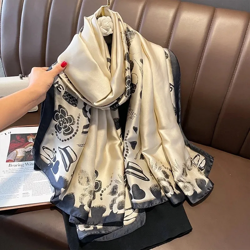 Fashion Silk  Scarf (707 Main Color)  Nhcj0164-707 Main Color