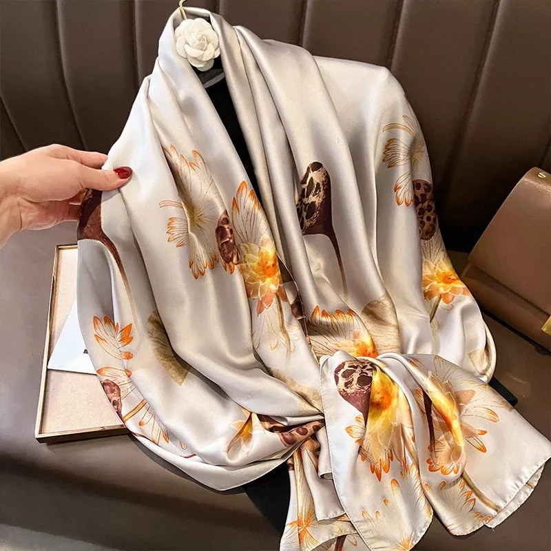 Fashion Silk  Scarf (707 Main Color)  Nhcj0164-707 Main Color