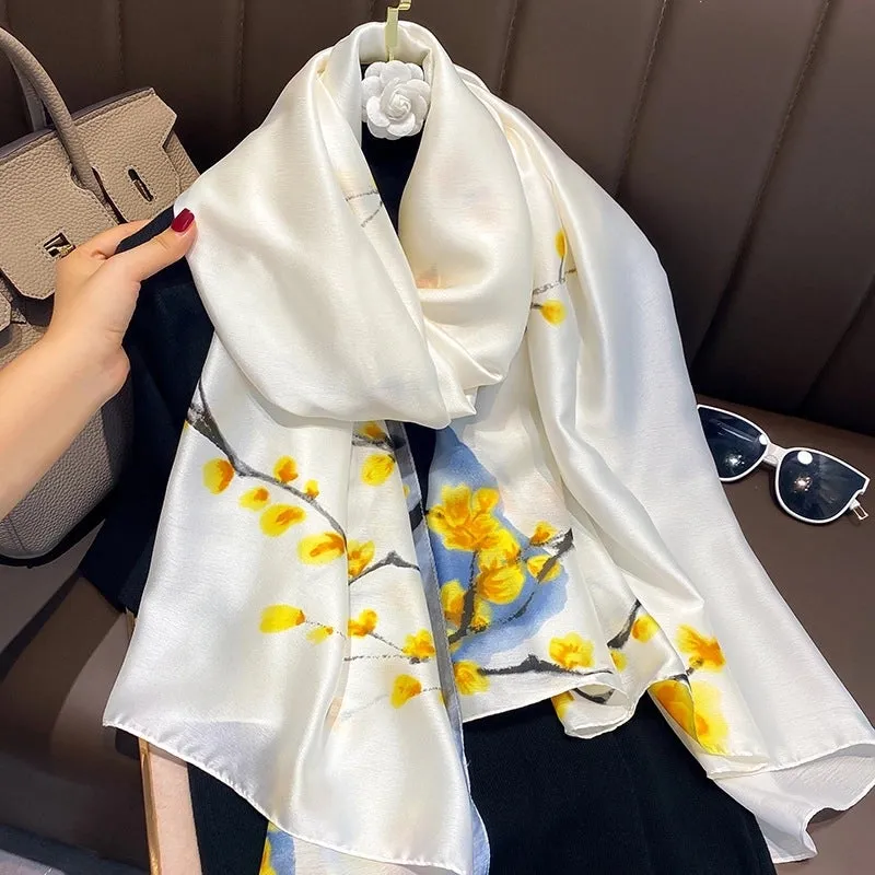 Fashion Silk  Scarf (707 Main Color)  Nhcj0164-707 Main Color