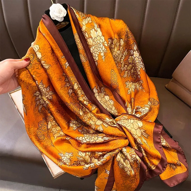 Fashion Silk  Scarf (707 Main Color)  Nhcj0164-707 Main Color