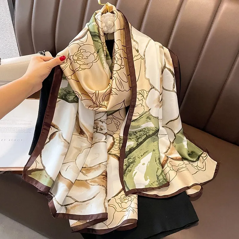 Fashion Silk  Scarf (707 Main Color)  Nhcj0164-707 Main Color