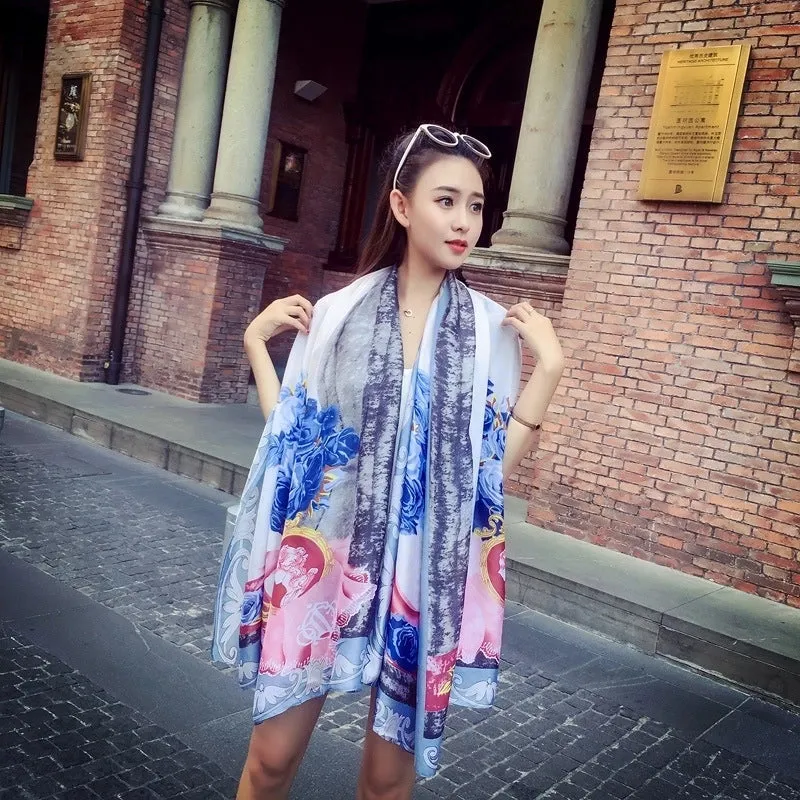 Fashion Silk  Scarf (707 Main Color)  Nhcj0164-707 Main Color