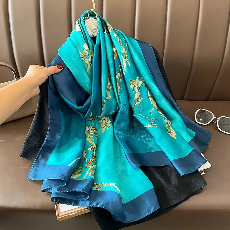 Fashion Silk  Scarf (707 Main Color)  Nhcj0164-707 Main Color
