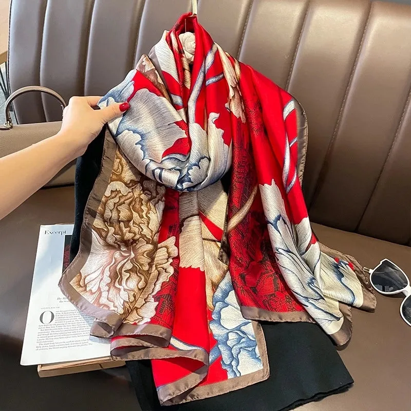 Fashion Silk  Scarf (707 Main Color)  Nhcj0164-707 Main Color