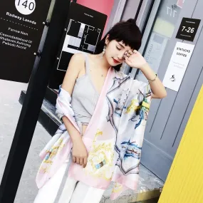 Fashion Silk  Scarf (707 Main Color)  Nhcj0164-707 Main Color