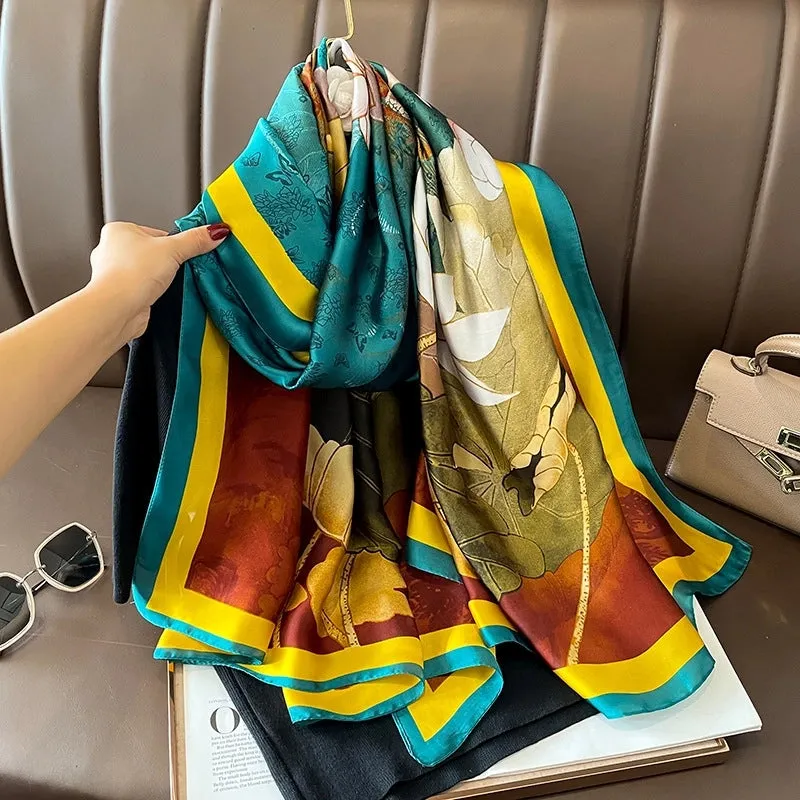 Fashion Silk  Scarf (707 Main Color)  Nhcj0164-707 Main Color