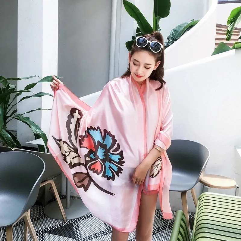 Fashion Silk  Scarf (707 Main Color)  Nhcj0164-707 Main Color
