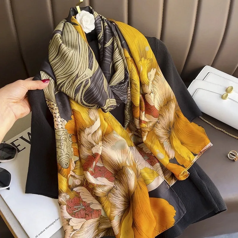 Fashion Silk  Scarf (707 Main Color)  Nhcj0164-707 Main Color